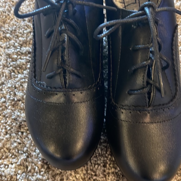 Black lace up platform shoes - Picture 3 of 4